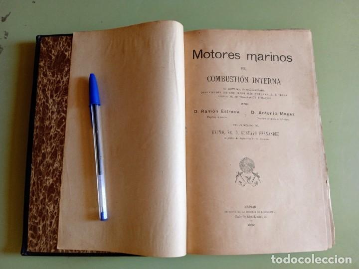 Libros antiguos: Libro antiguo Motores Marinos 1908 - Foto 3