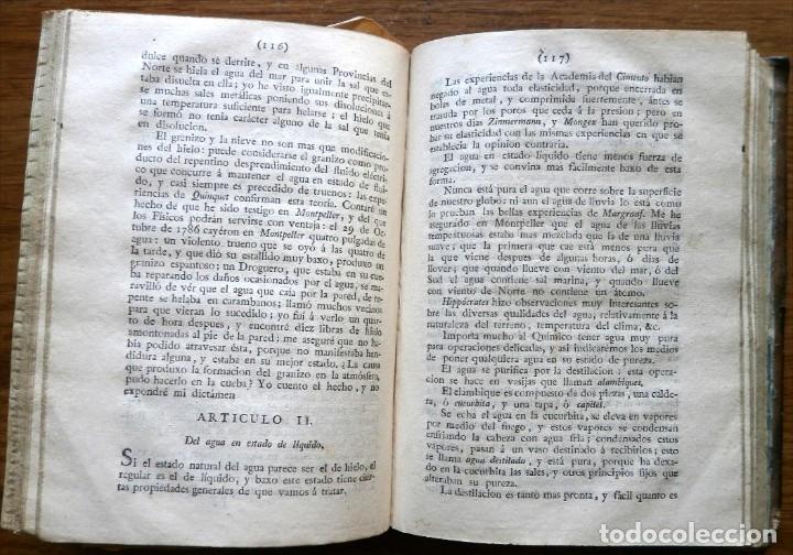 Libros antiguos: CHAPTAL, J.A. Elementos de Qu&iacute;mica Tomo I. 1802 - Foto 3