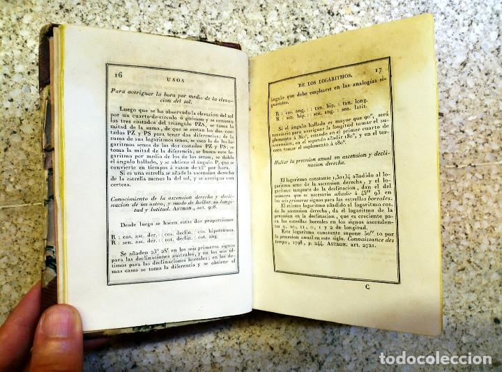 Libros antiguos: Tablas de logaritmos para n&uacute;meros y senos. 1830 - Foto 9