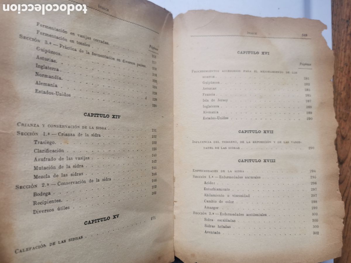 Libros antiguos: Fabricaci&oacute;n de la sidra. Severo Aguirre Miramon - Foto 7