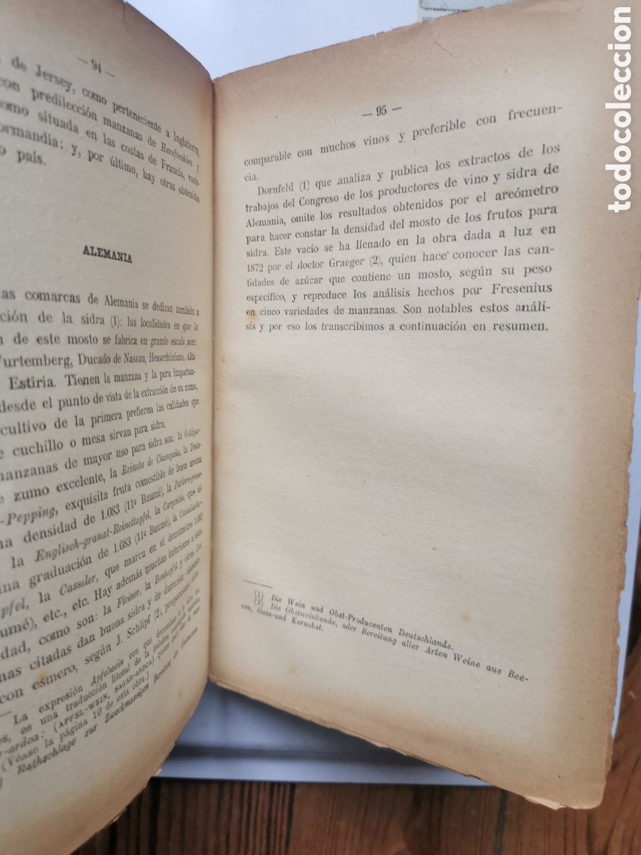 Libros antiguos: Fabricaci&oacute;n de la sidra. Severo Aguirre Miramon - Foto 6
