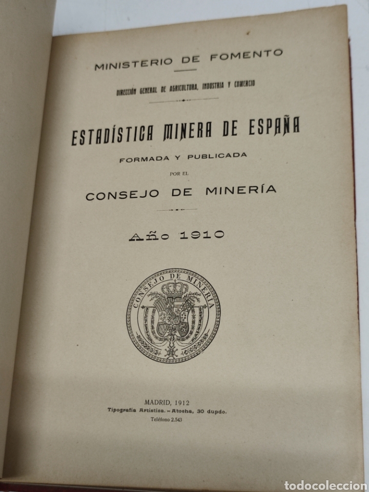 Libros antiguos: Estad&iacute;stica minera de Espa&ntilde;a 1910 - Foto 9
