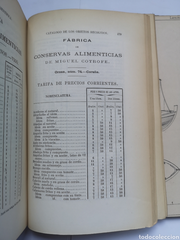 Libros antiguos: Exploraci&oacute;n Cient&iacute;fica de las Costas del Departamento Mar&iacute;timo del Ferrol 1870 - Foto 8