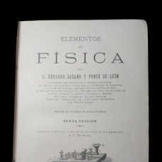 Libros antiguos: ELEMENTOS DE FÍSICA - 1898. Lote 366285511