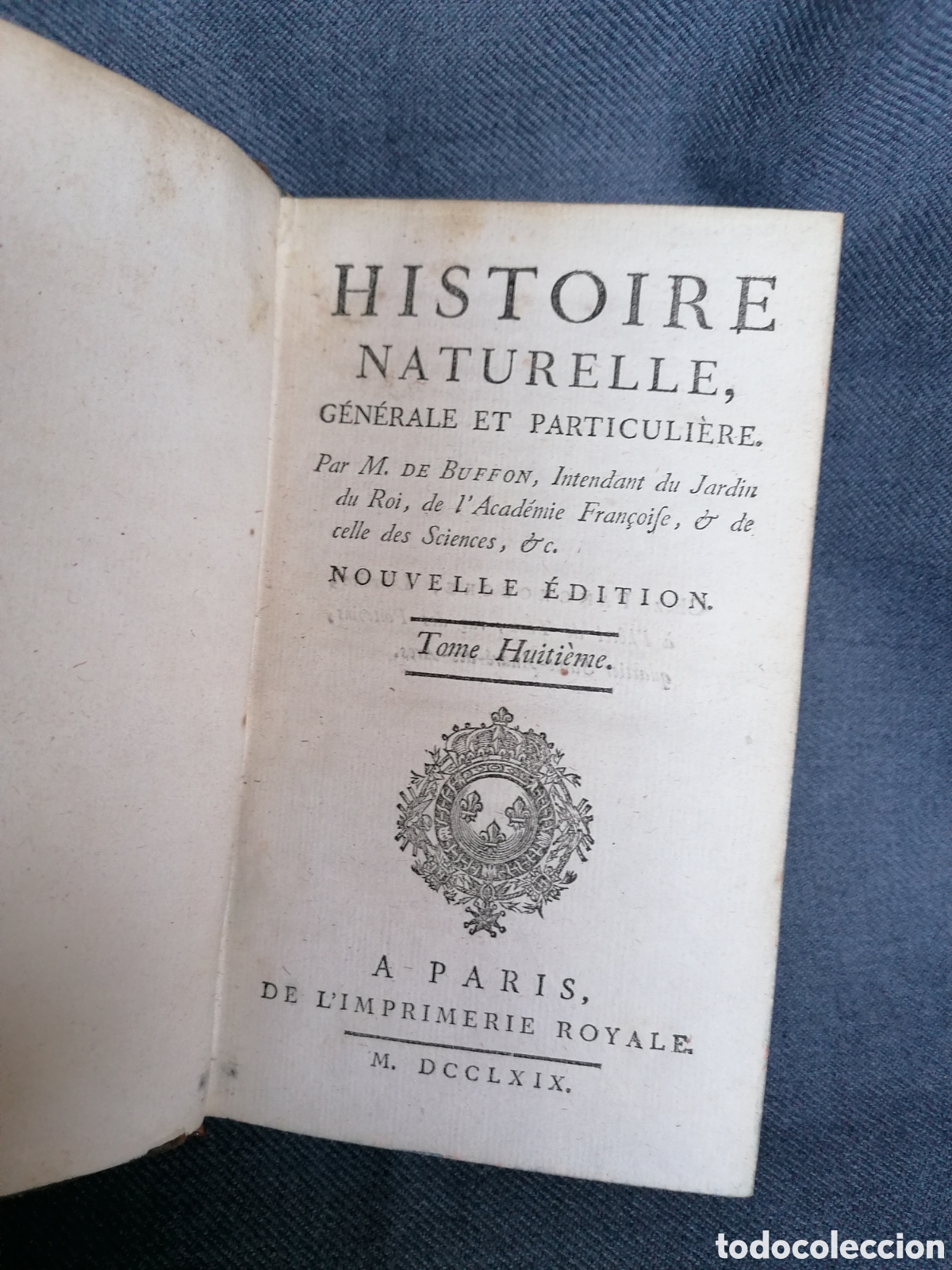Libros antiguos: Histoire naturelle de Buffon 1769 - Foto 3