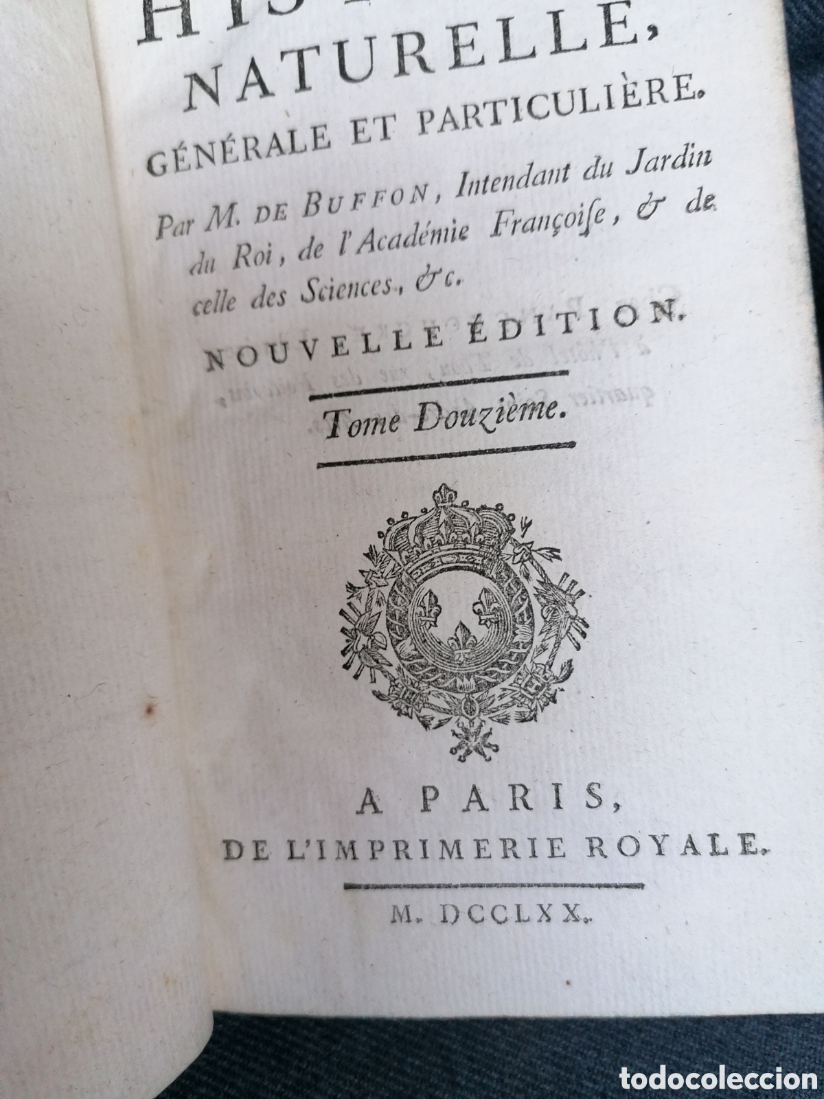 Libros antiguos: Histoire naturelle de Buffon 1770 - Foto 3