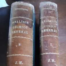 Libros antiguos: TRATADO DE ANALISIS QUIMICO GENERAL-2 TOMOS-1905 Y 1906. IMPORT VER DESCRIP.GASTOS Y ENVIOS. Lote 372703599
