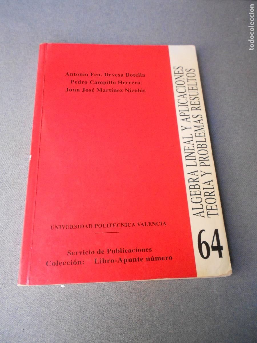 Libros antiguos: ALGEBRA Y APLICACIONES - Foto 1