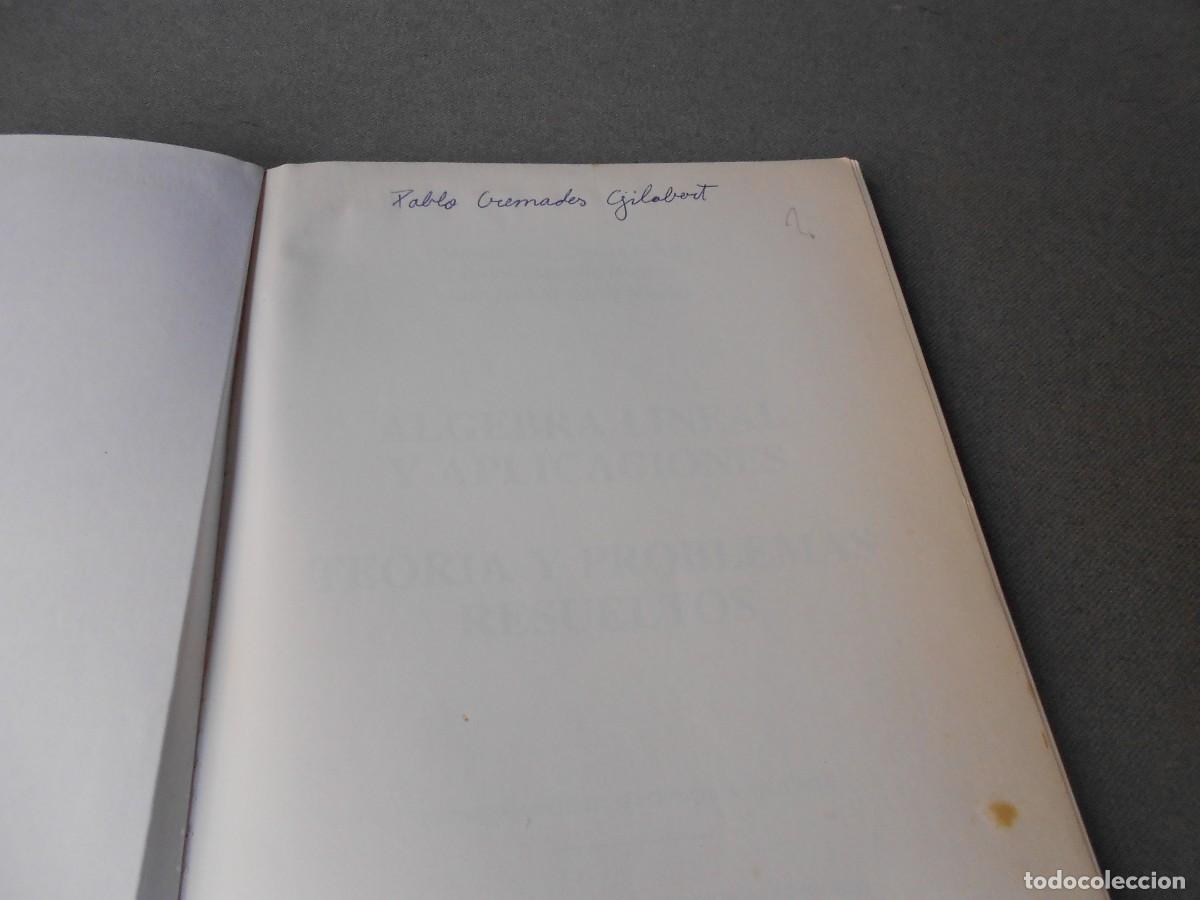 Libros antiguos: ALGEBRA Y APLICACIONES - Foto 2