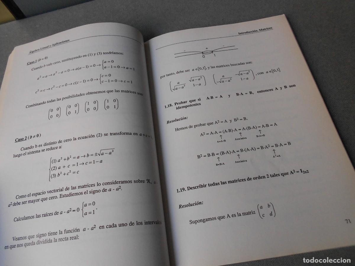 Libros antiguos: ALGEBRA Y APLICACIONES - Foto 5