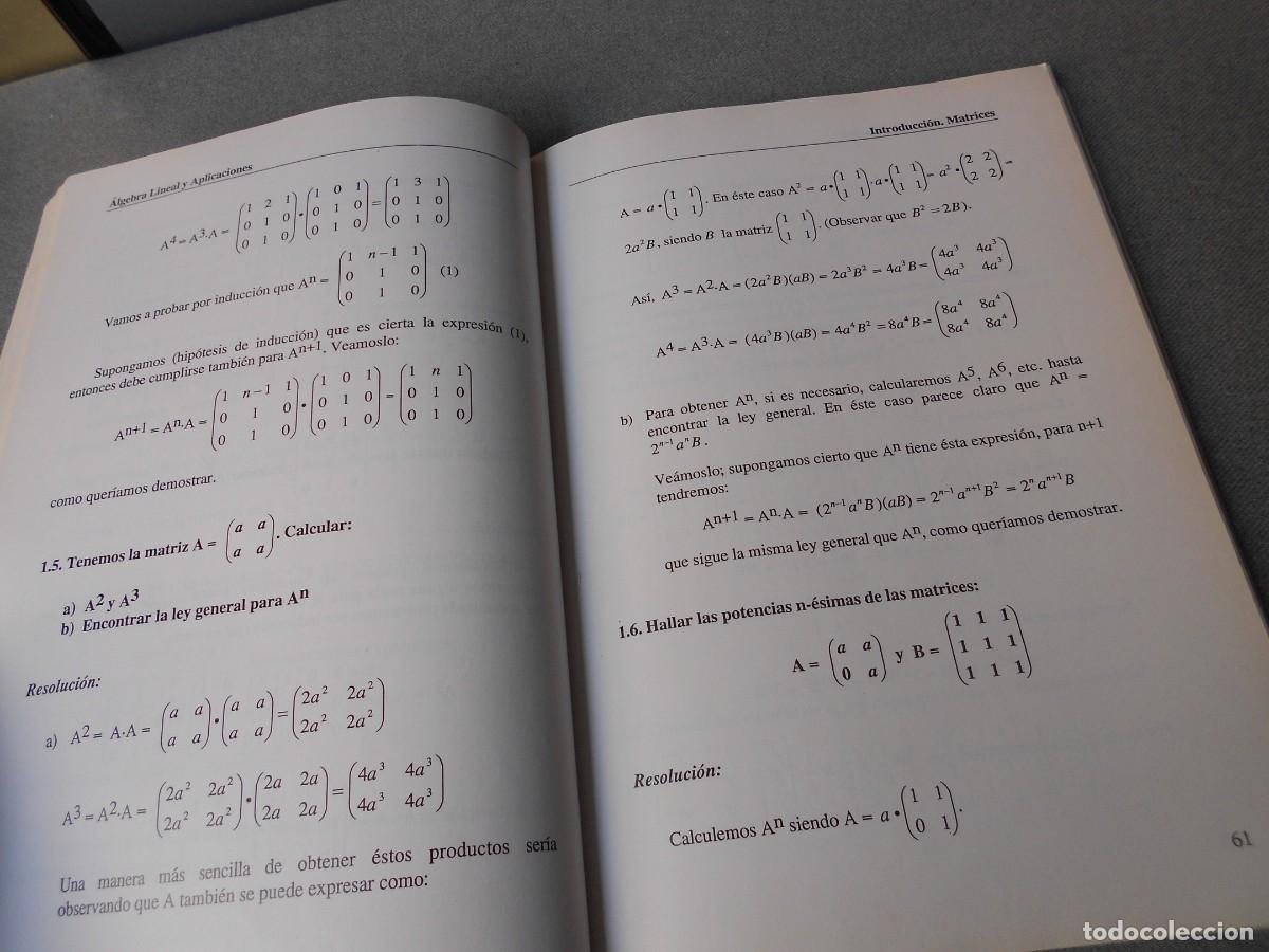 Libros antiguos: ALGEBRA Y APLICACIONES - Foto 6