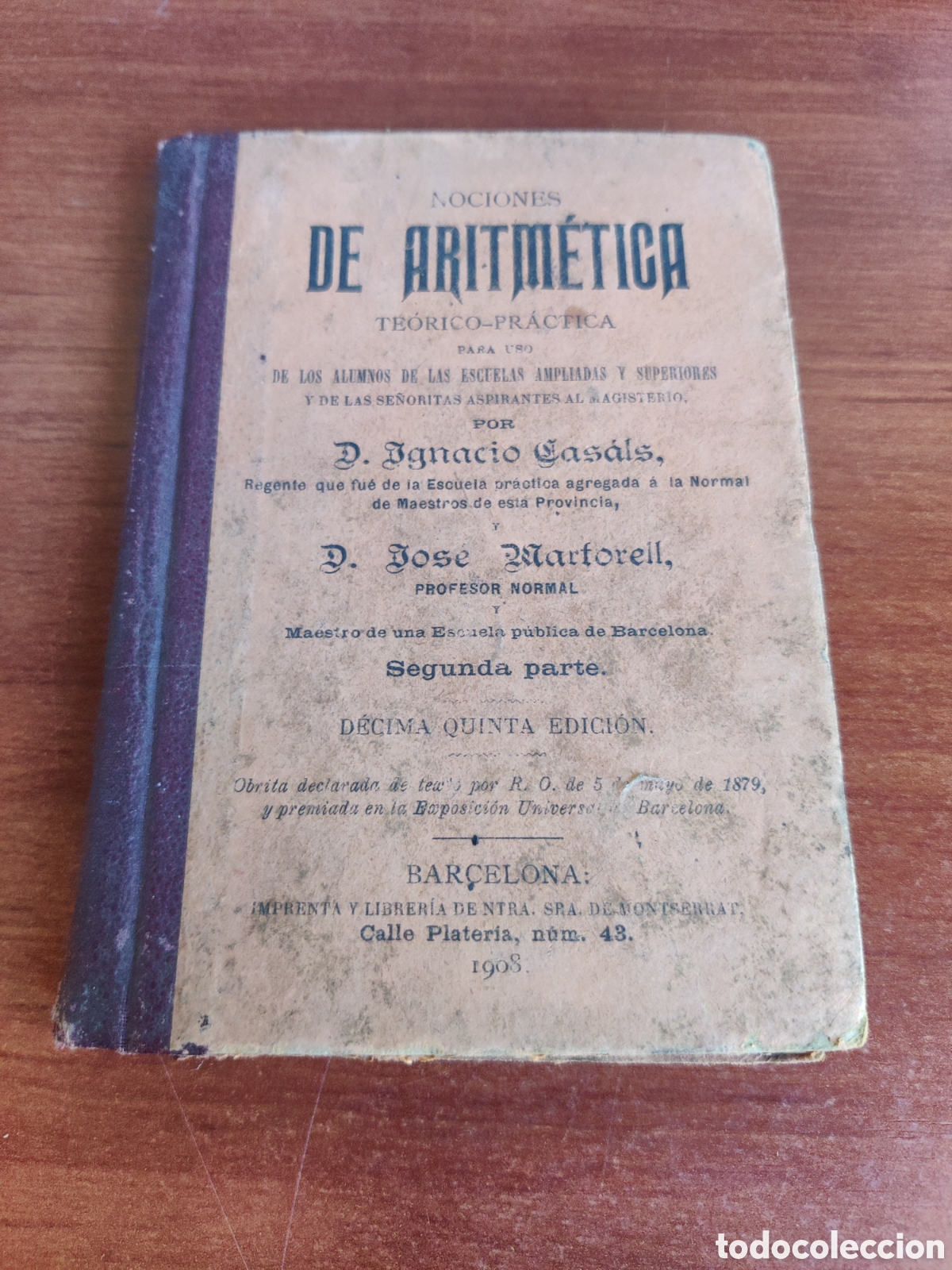 Libros antiguos: ESTAMOS LIQUIDANDO. NOCIONES DE ARITMETICA 1908 - Foto 1