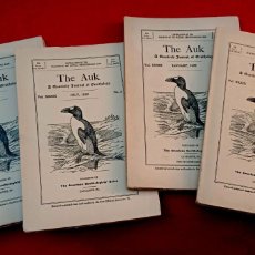Libros antiguos: AVES - ORNITOLOGÍA - THE AUK - 1922 - 4 MAGAZINES - NUM. 1 - 2 - 3 - 4. Lote 375398519