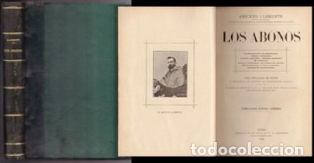Libros antiguos: LOS ABONOS - LLORENTE, ANICETO - A-AGRI-132 - Foto 1