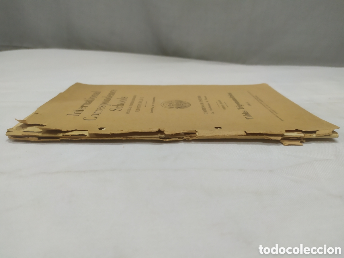 Libros antiguos: International Correspondence Schools, tablas trigonom&eacute;tricas. - Foto 2