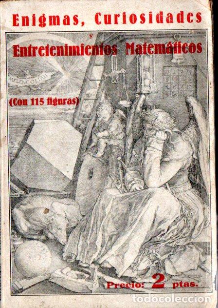 Libros antiguos: ENIGMAS, CURIOSIDADES Y ENTRETENIMIENTOS MATEM&Aacute;TICOS (BERGUA)
