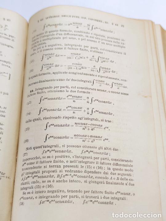 Libros antiguos: Elementi di calcolo infinitesimale. R Rubini. Parte prima, parte seconda, complemento. 1874. Napoli. - Foto 8