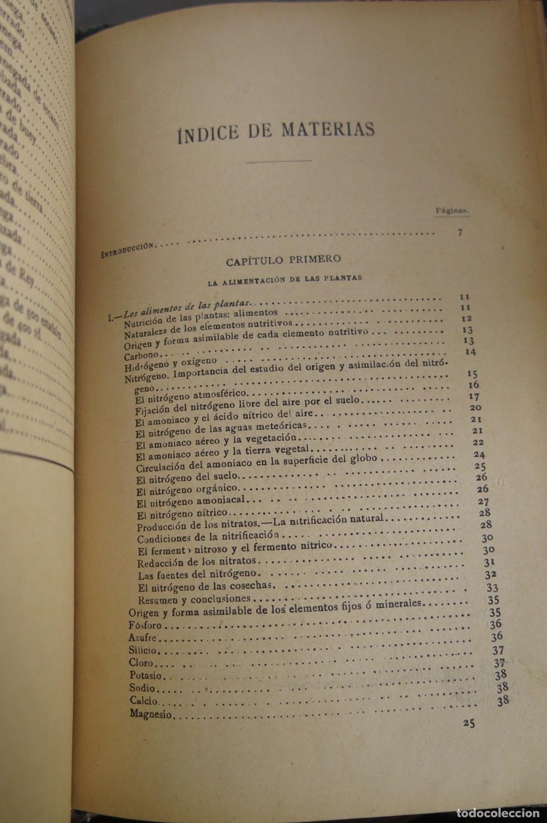 Libros antiguos: 1899.- Los abonos. Llorente - Foto 3