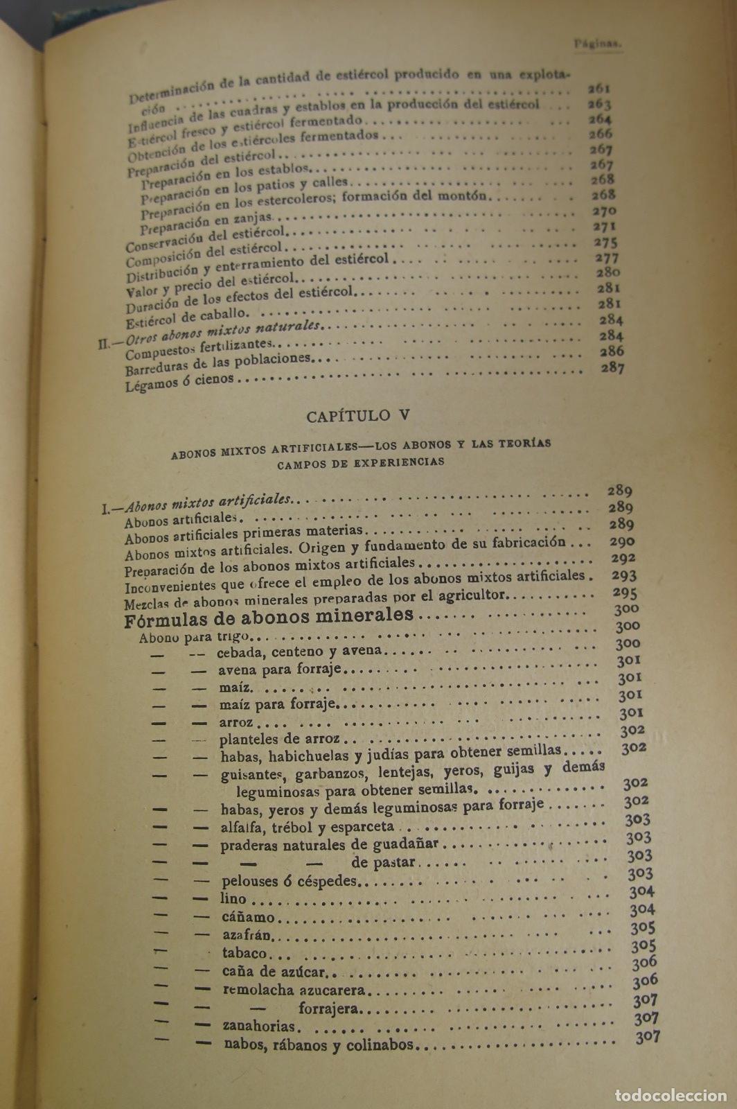 Libros antiguos: 1899.- Los abonos. Llorente - Foto 7