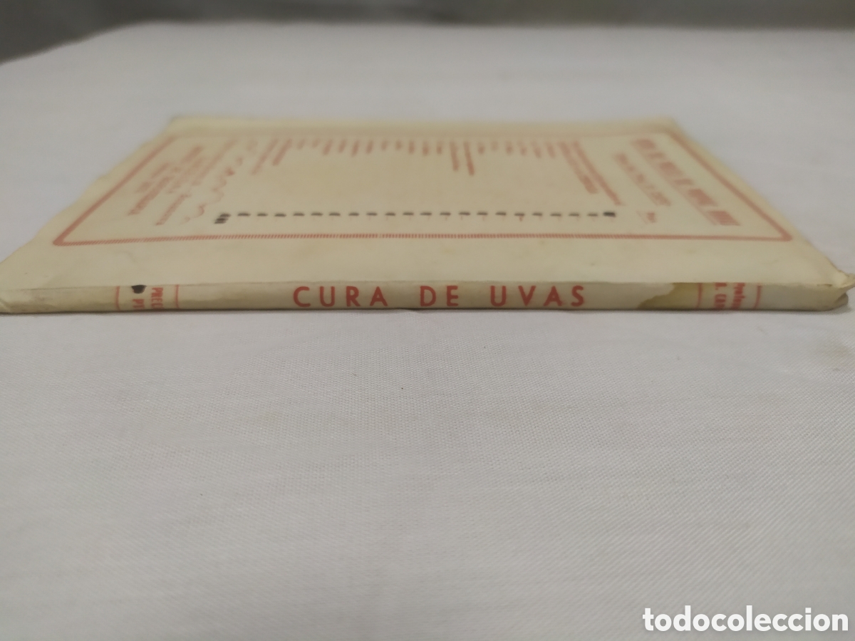 Libros antiguos: Cura de uvas. Profesor N. Cap&oacute; - Foto 2