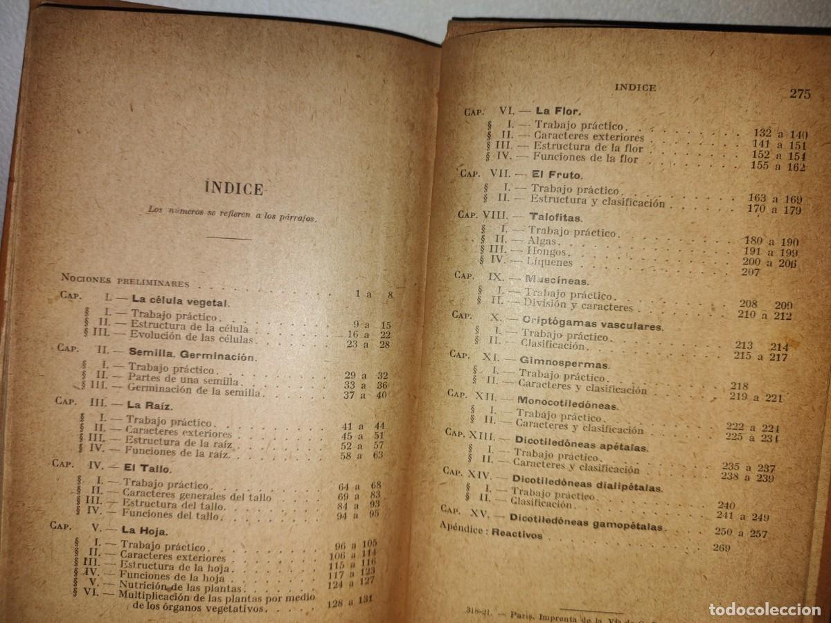 Libros antiguos: 59- BOT&Aacute;NICA EXPERIMENTAL G. M. BRU&Ntilde;O - 1922 - Foto 5