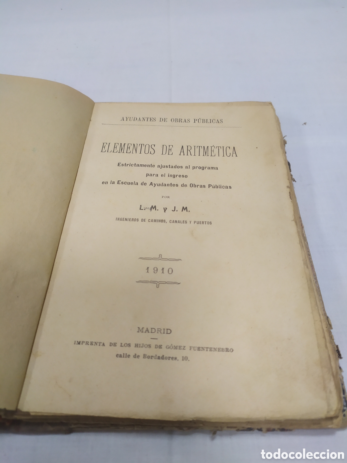 Libros antiguos: Elementos de aritm&eacute;tica. L.M. y J.M., 1910 - Foto 3