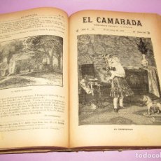 Libros antiguos: ANTIGUO EL CAMARADA, SEMANARIO INFANTIL ILUSTRADO CON 50 PUBLICACIONES DEL 54 AL 104 - AÑO 1888-89