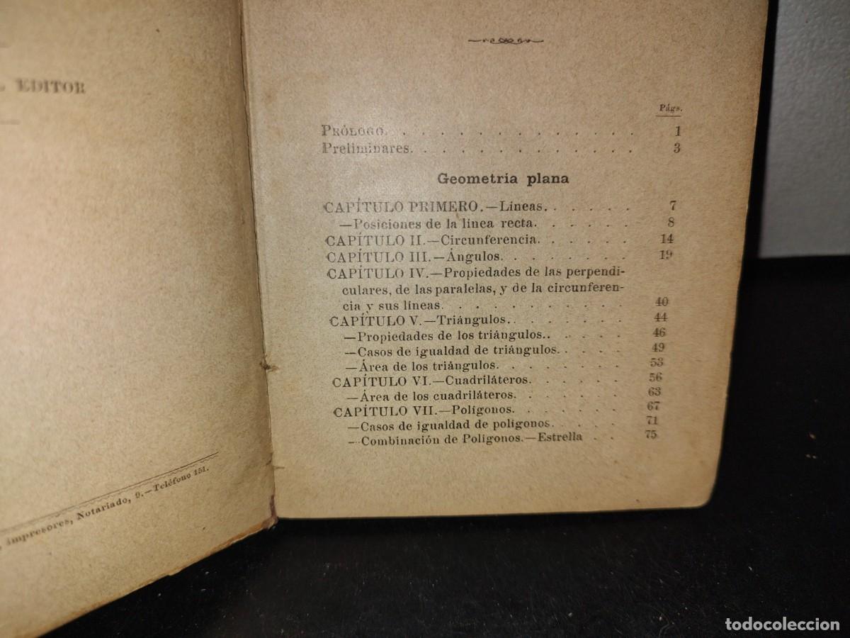 Libros antiguos: 63- GEOMETR&Iacute;A RAZONADA - JAIME VI&Ntilde;AS - 1902 - Foto 5