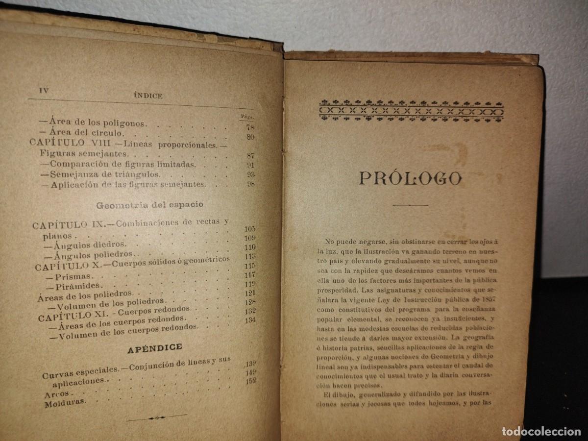 Libros antiguos: 63- GEOMETR&Iacute;A RAZONADA - JAIME VI&Ntilde;AS - 1902 - Foto 6