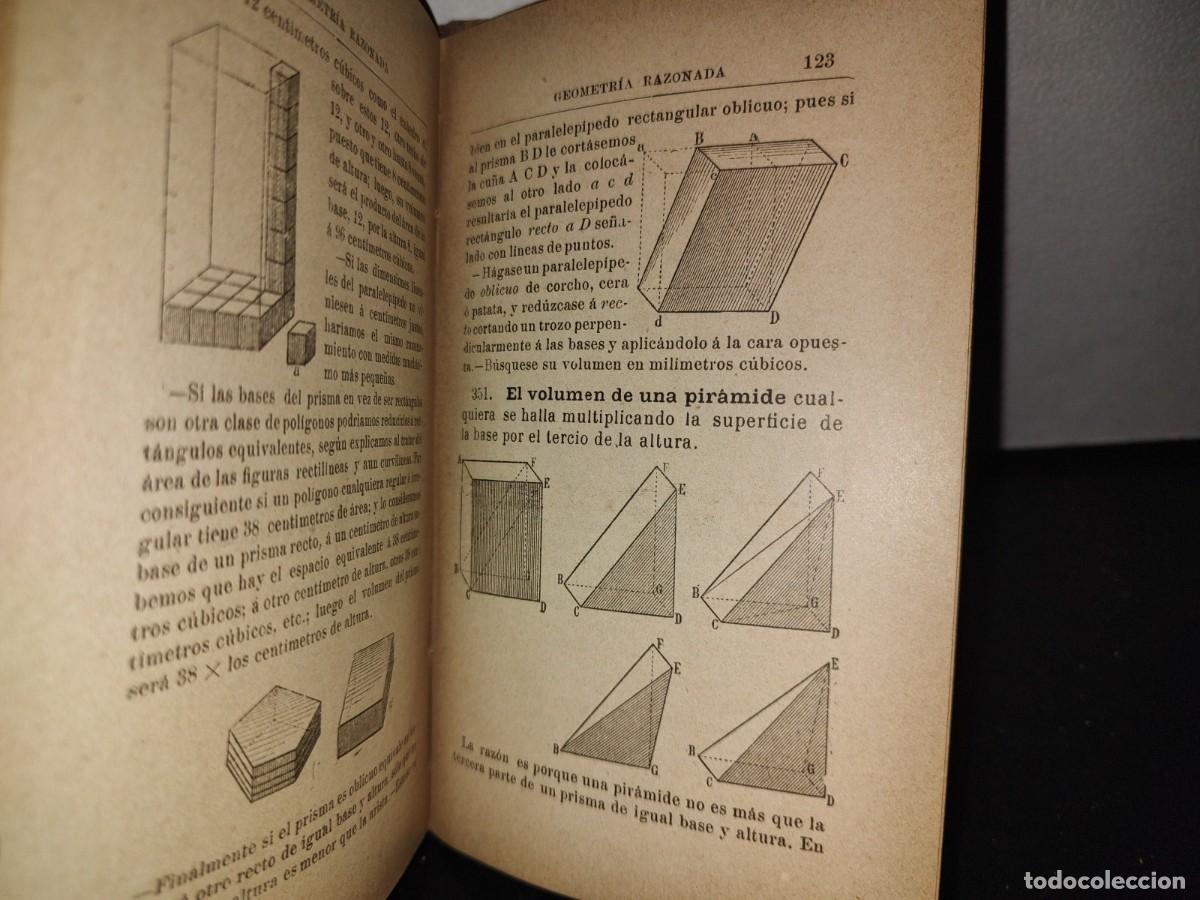 Libros antiguos: 63- GEOMETR&Iacute;A RAZONADA - JAIME VI&Ntilde;AS - 1902 - Foto 9