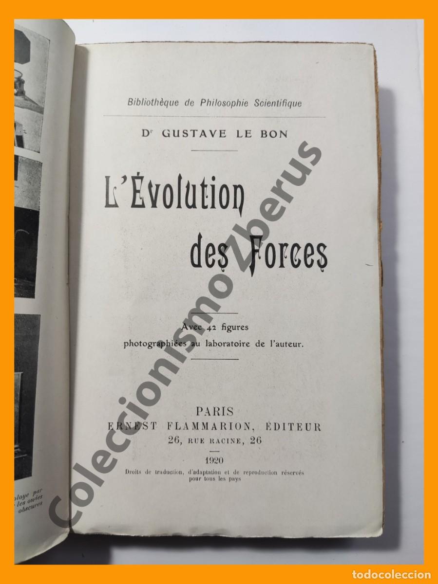Libros antiguos: LEvolution Des Forces - Gustave le Bon - Foto 2
