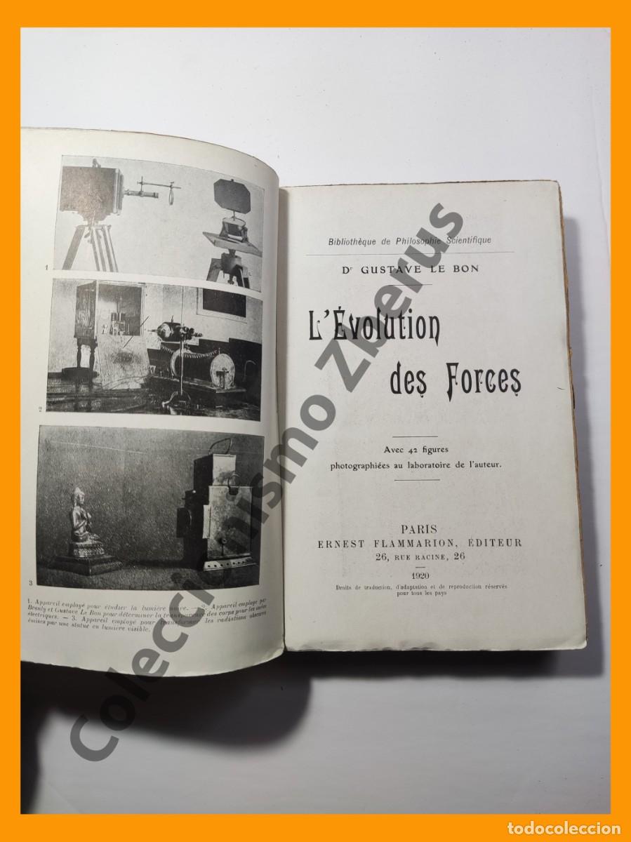 Libros antiguos: LEvolution Des Forces - Gustave le Bon - Foto 3