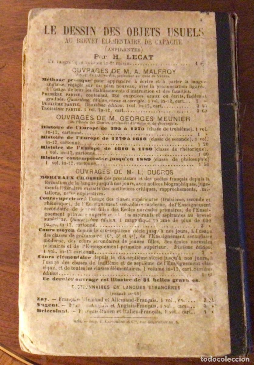 Libros antiguos: Le&ccedil;ons elementaires de chimie. C. Haraucourt. Paris, 1894. - Foto 9