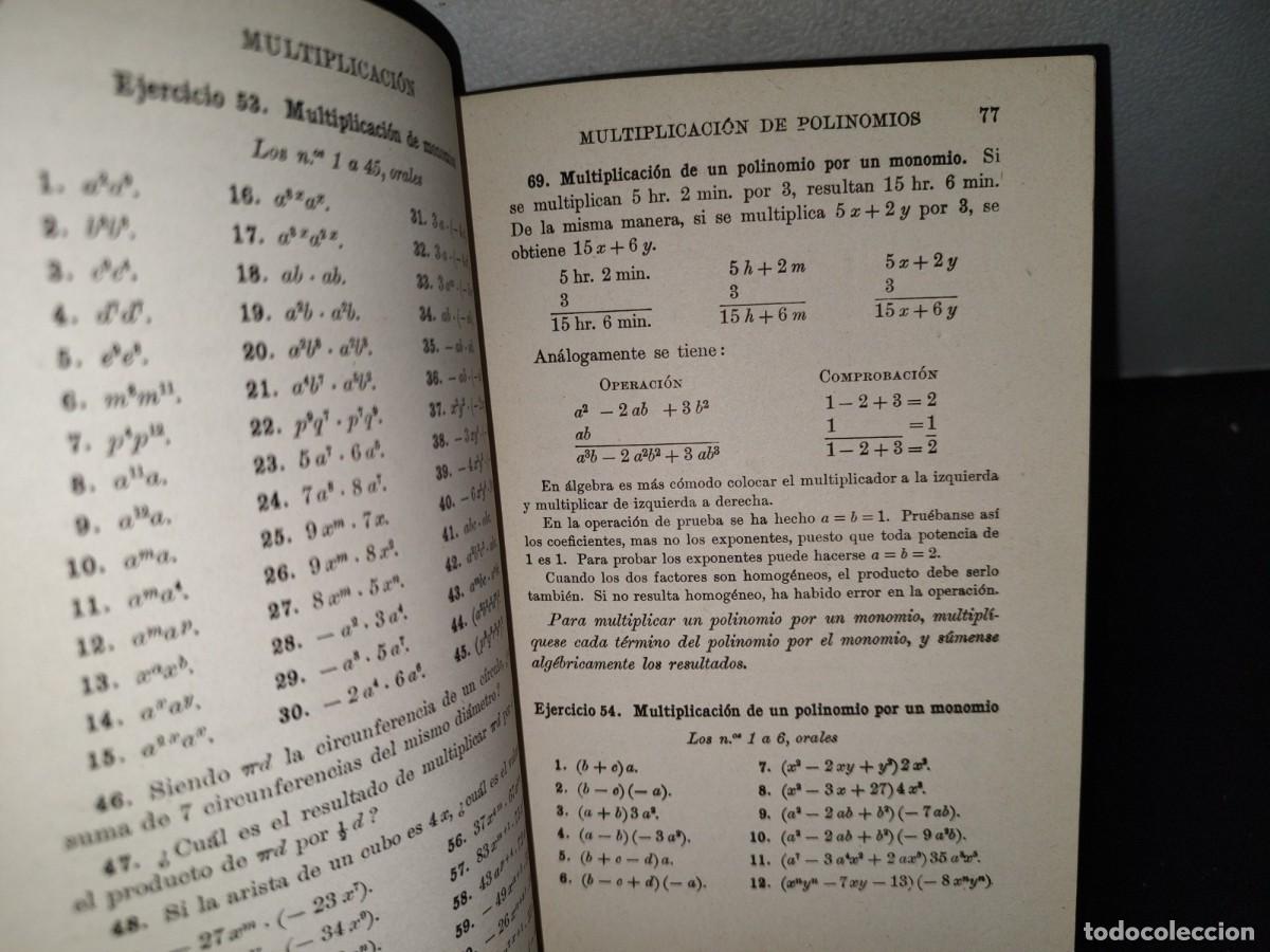 Libros antiguos: 65- ELEMENTOS DE &Aacute;LGEBRA - JORGE WENTWORTH, DAVID EUGENIO SMITH - 1917 - Foto 6