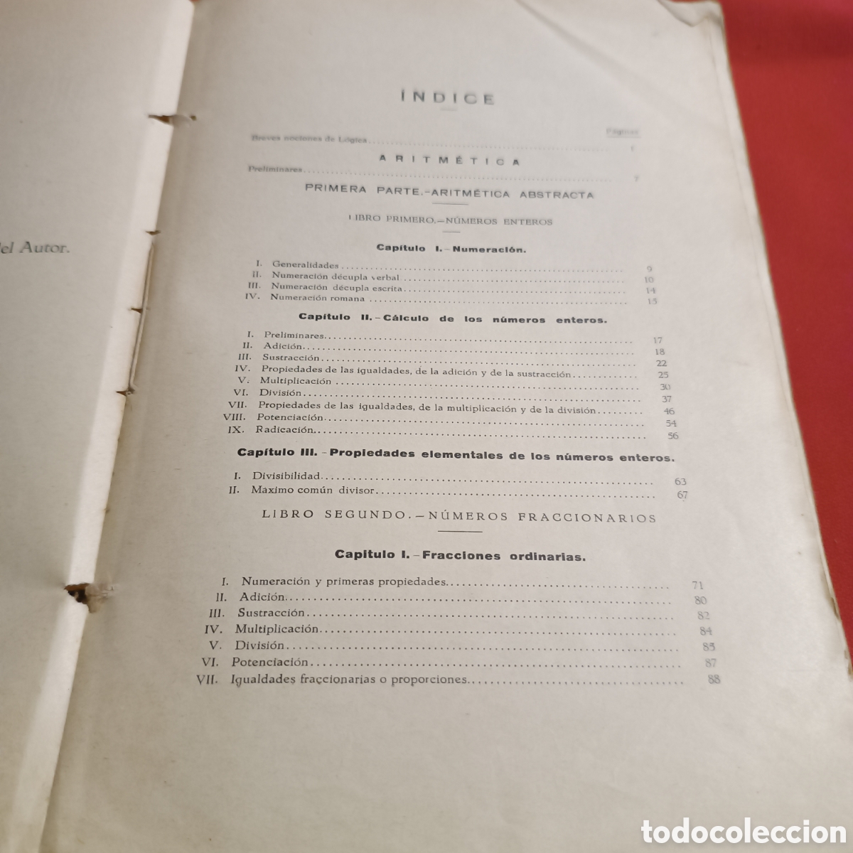 Libros antiguos: NOCIONES Y EJERCICIOS DE ARITM&Eacute;TICA Y GEOMETR&Iacute;A - Foto 4