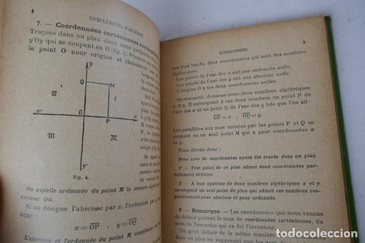 Libros antiguos: Pierre Chenevier. Cours dalg&egrave;bre - classes de math&eacute;matiques (en franc&eacute;s) 1931 - Foto 10