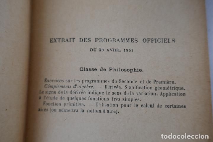 Libros antiguos: Pierre Chenevier. Cours dalg&egrave;bre - classes de math&eacute;matiques (en franc&eacute;s) 1931 - Foto 11
