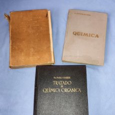 Libros antiguos: 3 LIBROS ANTIGUOS DE QUIMICA AÑOS 20/30. Lote 400823044