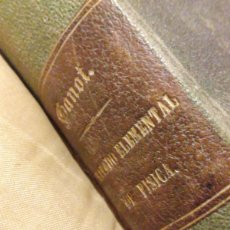 Libros antiguos: ~~~~ ANTIGUO VOLUMEN TRATADO DE FÍSICA POR A. GANOT 1856, MADRID BAILLY-BAILL,MIDE 19 X 13 CM. ~~~~. Lote 401765594