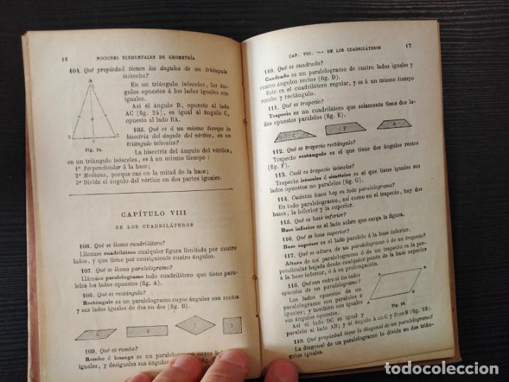 Libros antiguos: Geometr&iacute;a - G. M. Bru&ntilde;o - Foto 3