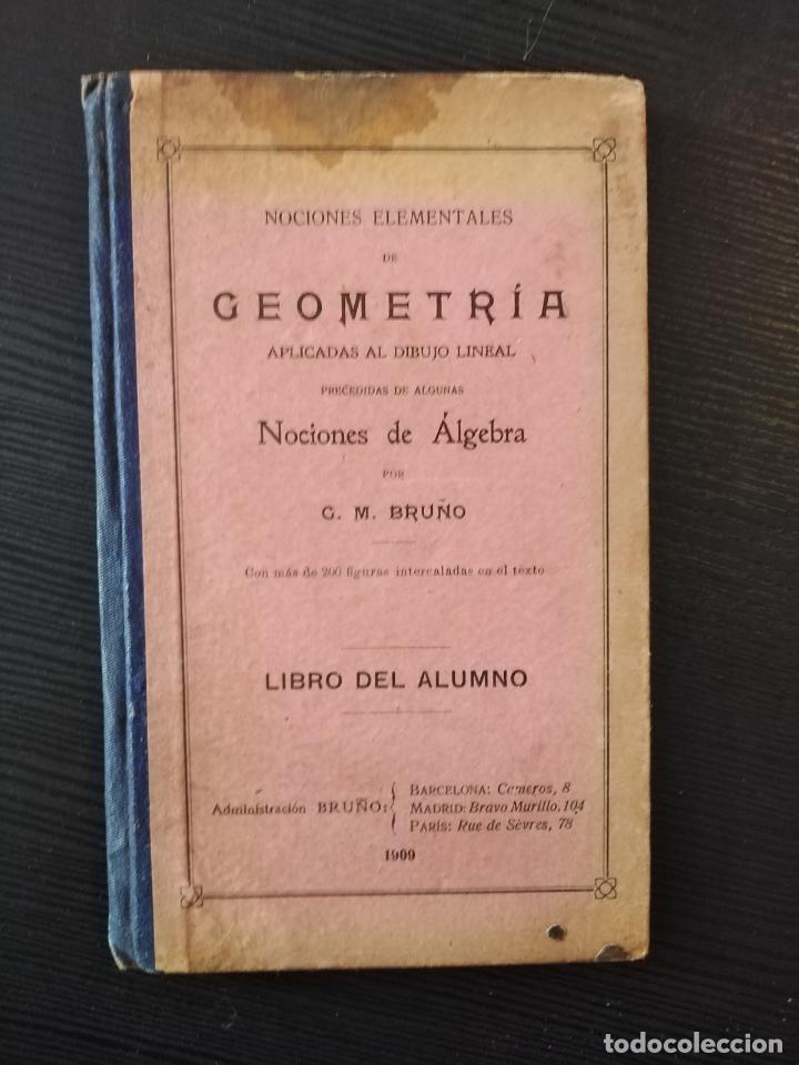 Libros antiguos: Geometr&iacute;a - G. M. Bru&ntilde;o - Foto 1