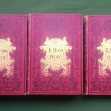 Libros antiguos: EL MUNDO FÍSICO - GUILLEMIN - COMPLETO - 1893. - D40