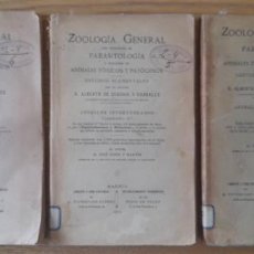 Libros antiguos: RARO. BIOLOGIA. LOTE DE 3 CUADERNOS PARASITOLOGIA DE ALBERTO SEGOVIA, V. SUAREZ, 1909. L37 VER FOTOS