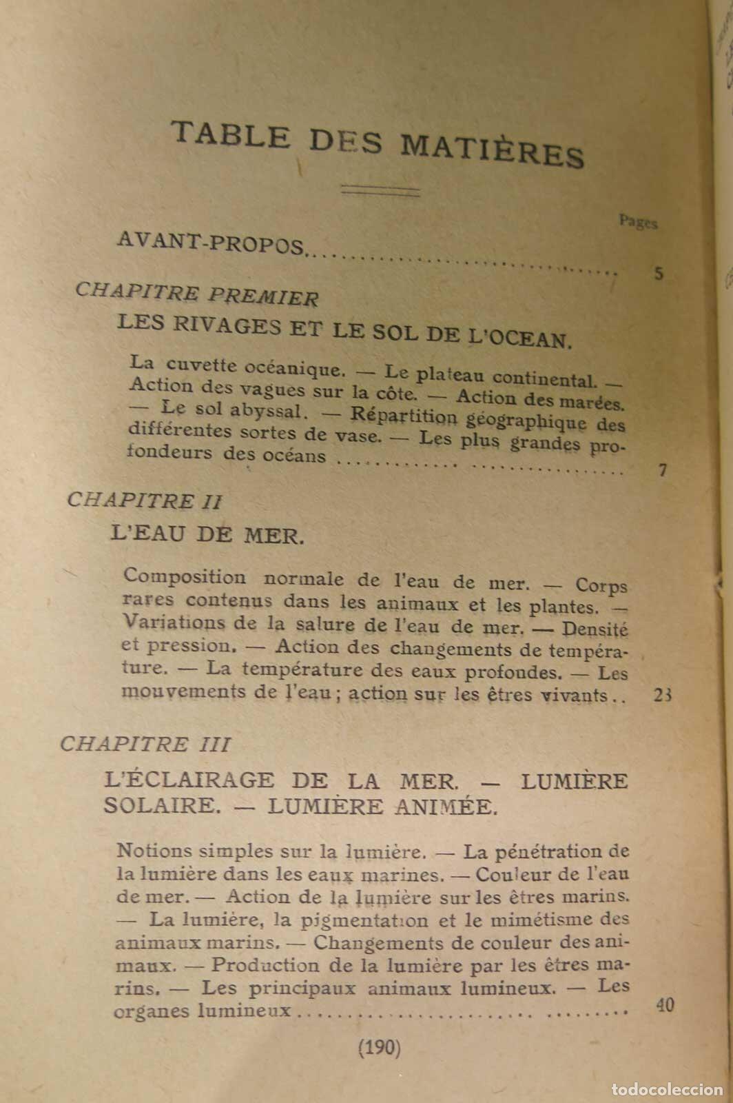 Libros antiguos: Le Fond de la mer. Joubin. 1920 - Foto 2