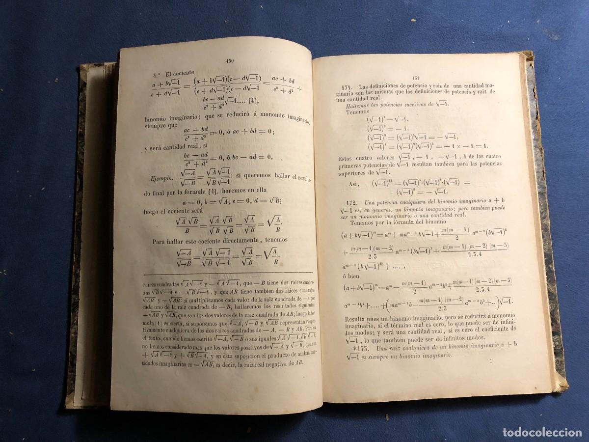 Libros antiguos: JUAN CORT&Aacute;ZAR : - TRATADO DE &Aacute;LGEBRA ELEMENTAL - (1883) - Foto 3