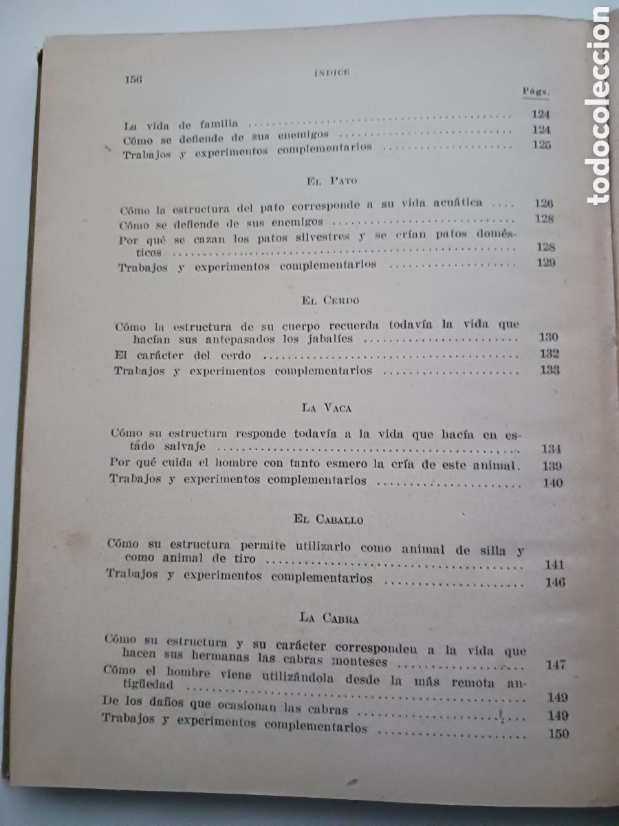 Libros antiguos: Estudio experimental de algunos animales 1930 - Foto 6