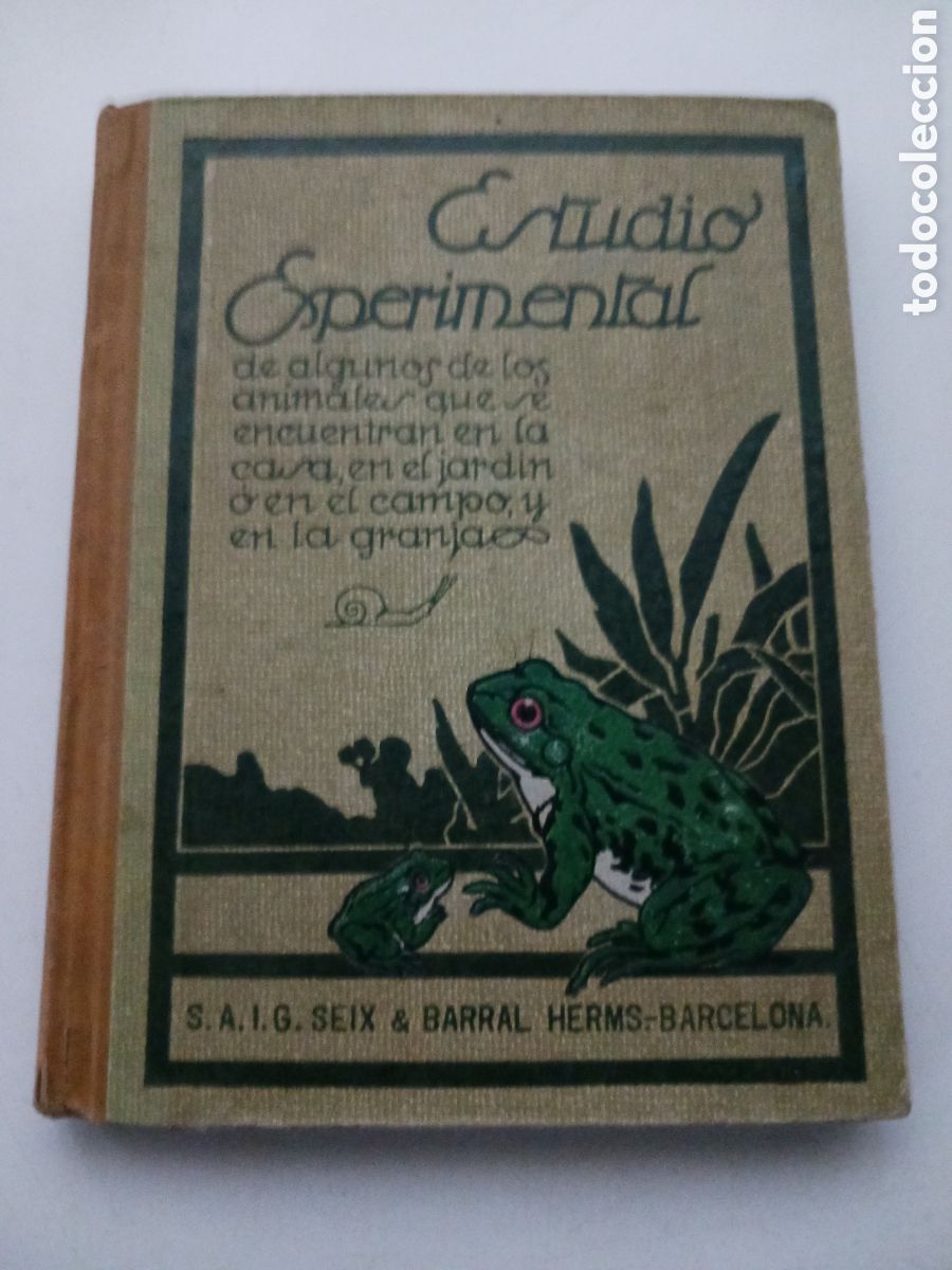 Libros antiguos: Estudio experimental de algunos animales 1930 - Foto 1