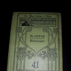 Libros antiguos: PLANTAS MEDICINALES 41 DR BLAS LÁZARO MANUALES GALLACH