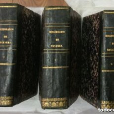 Libros antiguos: DICCIONARIO ANTIGUEDADES DEL REINO DE NAVARARA ,TOMO I-II-III,PAMPLONA 1840 POR YANGUAS Y MIRANDA