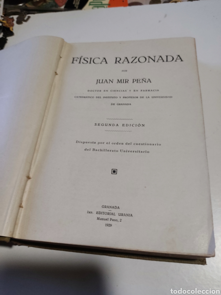 Libros antiguos: Libro f&iacute;sica razonada 1929 - Foto 3